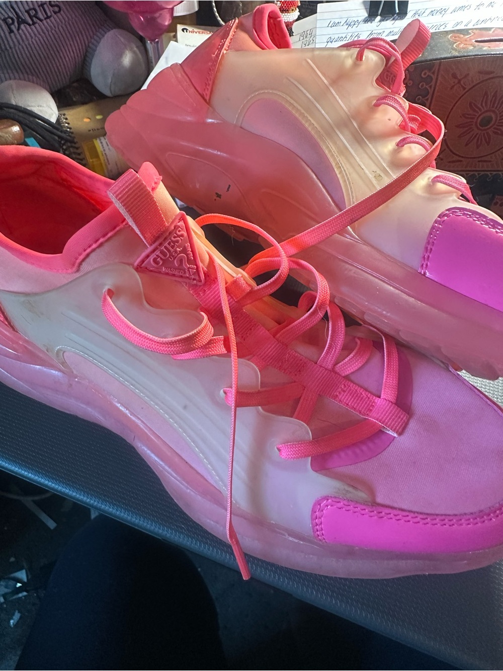 Guess GWCOLORS Pink and Orange Sneakers